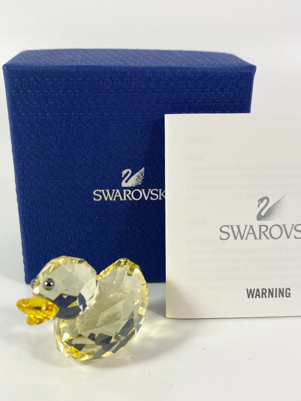 Extremely RARE !! Swarovski Happy Ducks Crystal Duck Sunny Sandy  #1077936